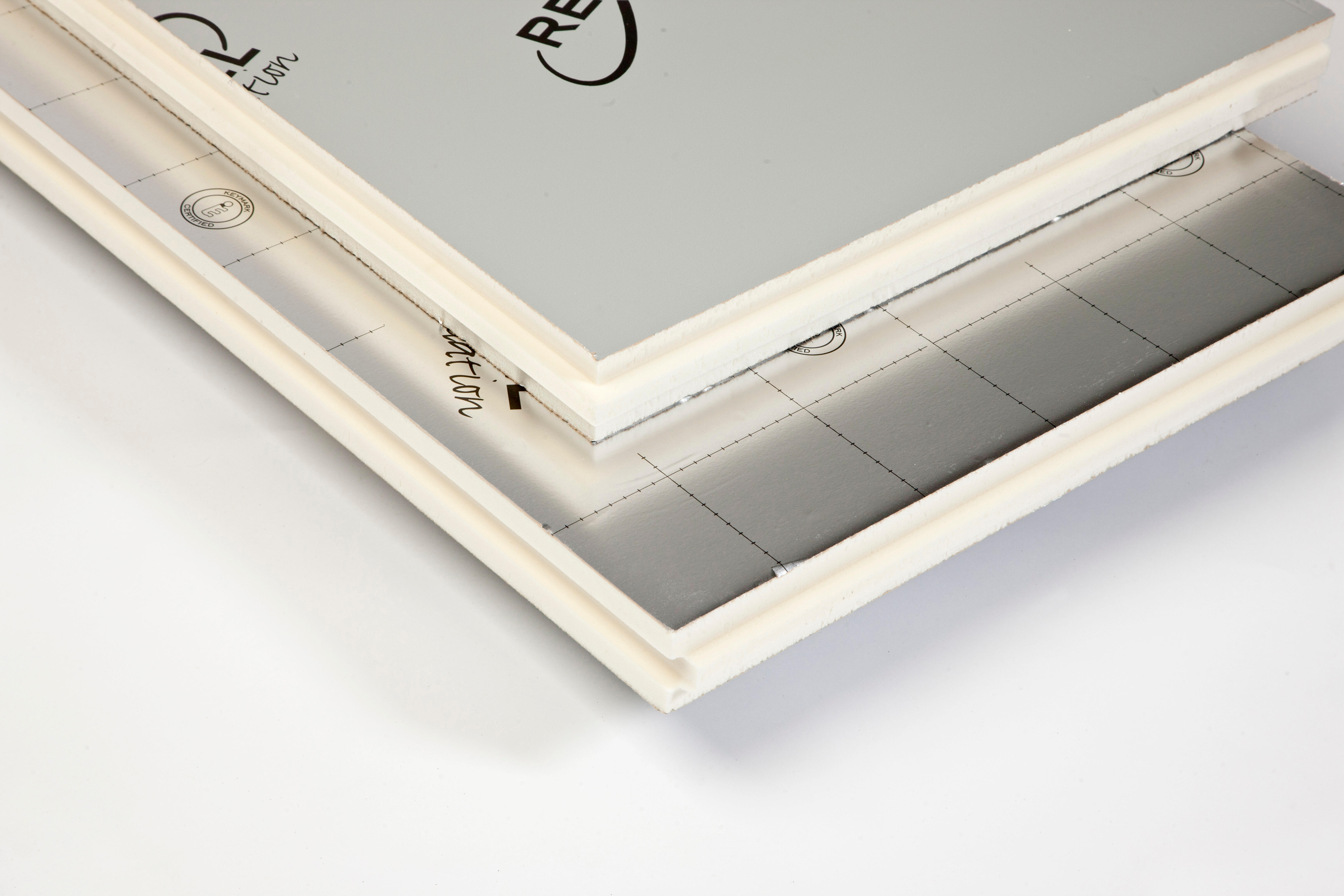 6 panneaux polyuréthane et alu. RECTICEL, R=1.8, Ep.40 mm, L.1.2 x l.0.6 m - 11