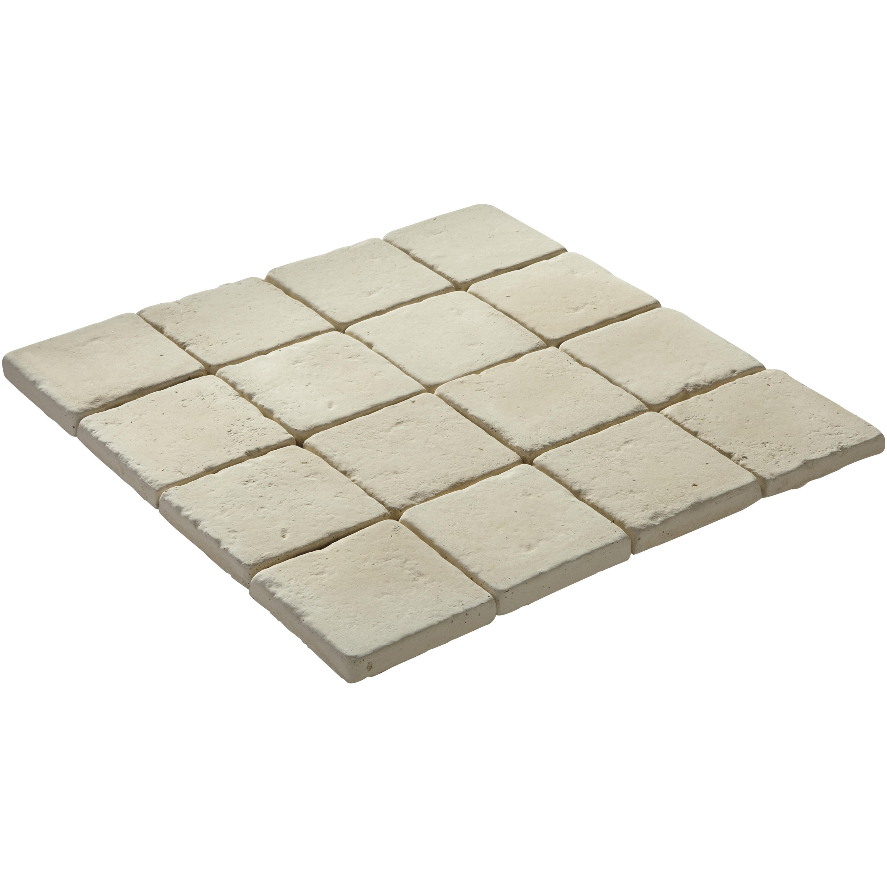 Pavé pierre reconstituée Touraine, ton pierre L.12 cm x l.12 cm x Ep.20 mm - 2