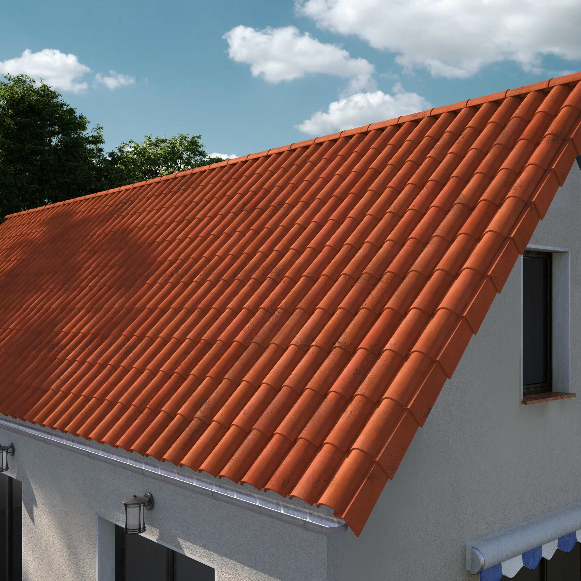 Tuile IMERYS TOITURE rouge nuance 104 Omega 10 - 2