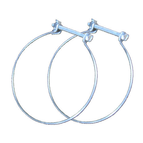 2 colliers de fixation acier S&P, Diam.100/100 mm Cf100