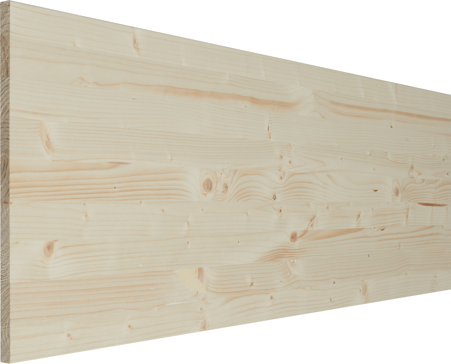 Tablette sapin lamellé collé L.120 cm x l.20 cm x Ep.18 mm - 2