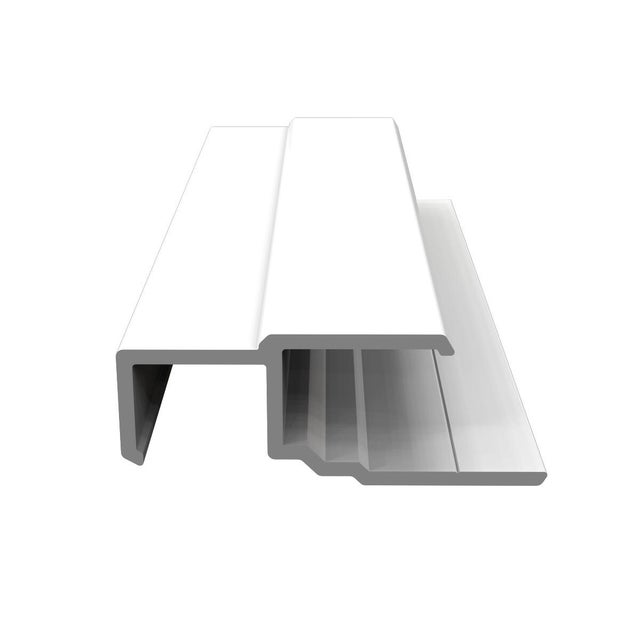 Profil multifonction pvc FREEFOAM Faza / solid blanc 9003 3 m