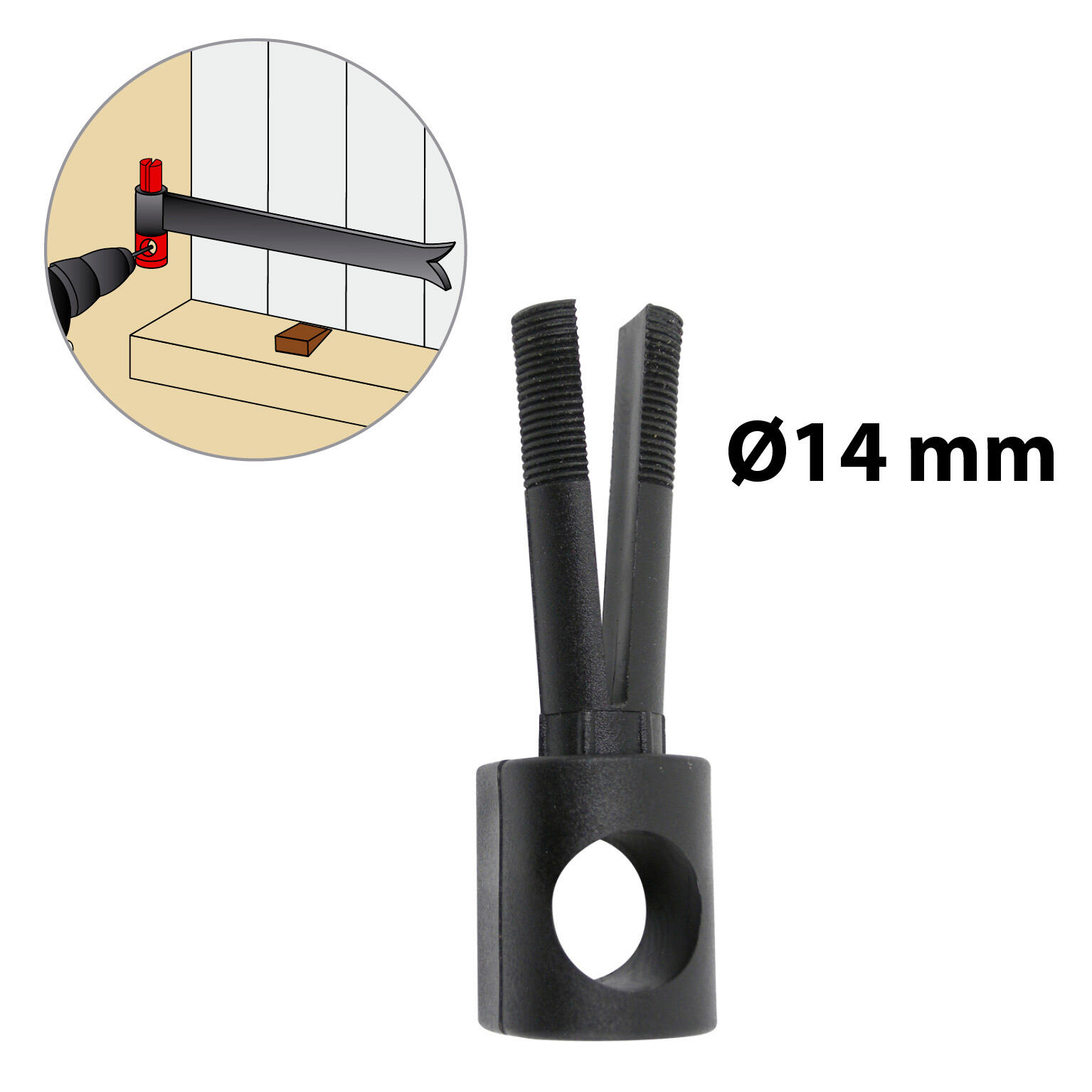 Gabarit de perçage AFBAT pour pose de gond chimique  - 3