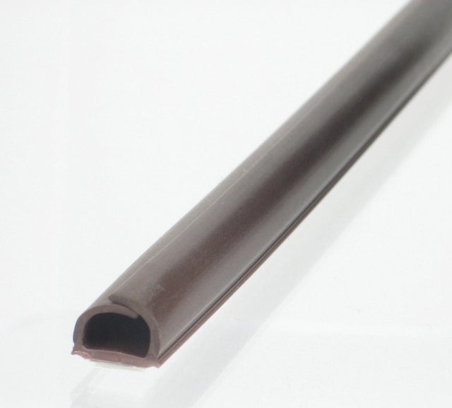 Cache-câble wengé pour moulure, H.1 x P.100 cm