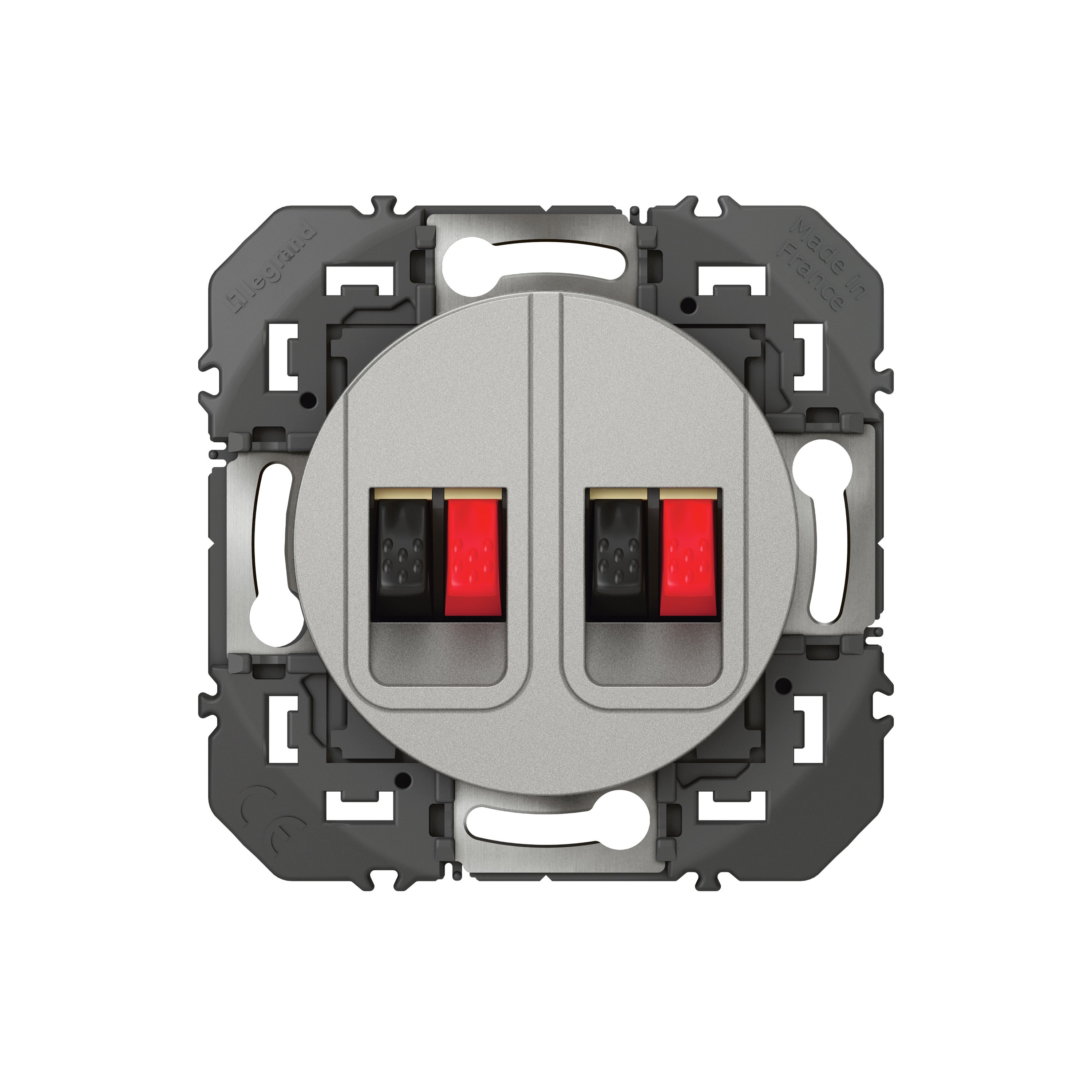 Legrand 600475 Geschirmte RJ45-Steckdose – Kategorie 6, STP, Aluminium-Finish, IP20