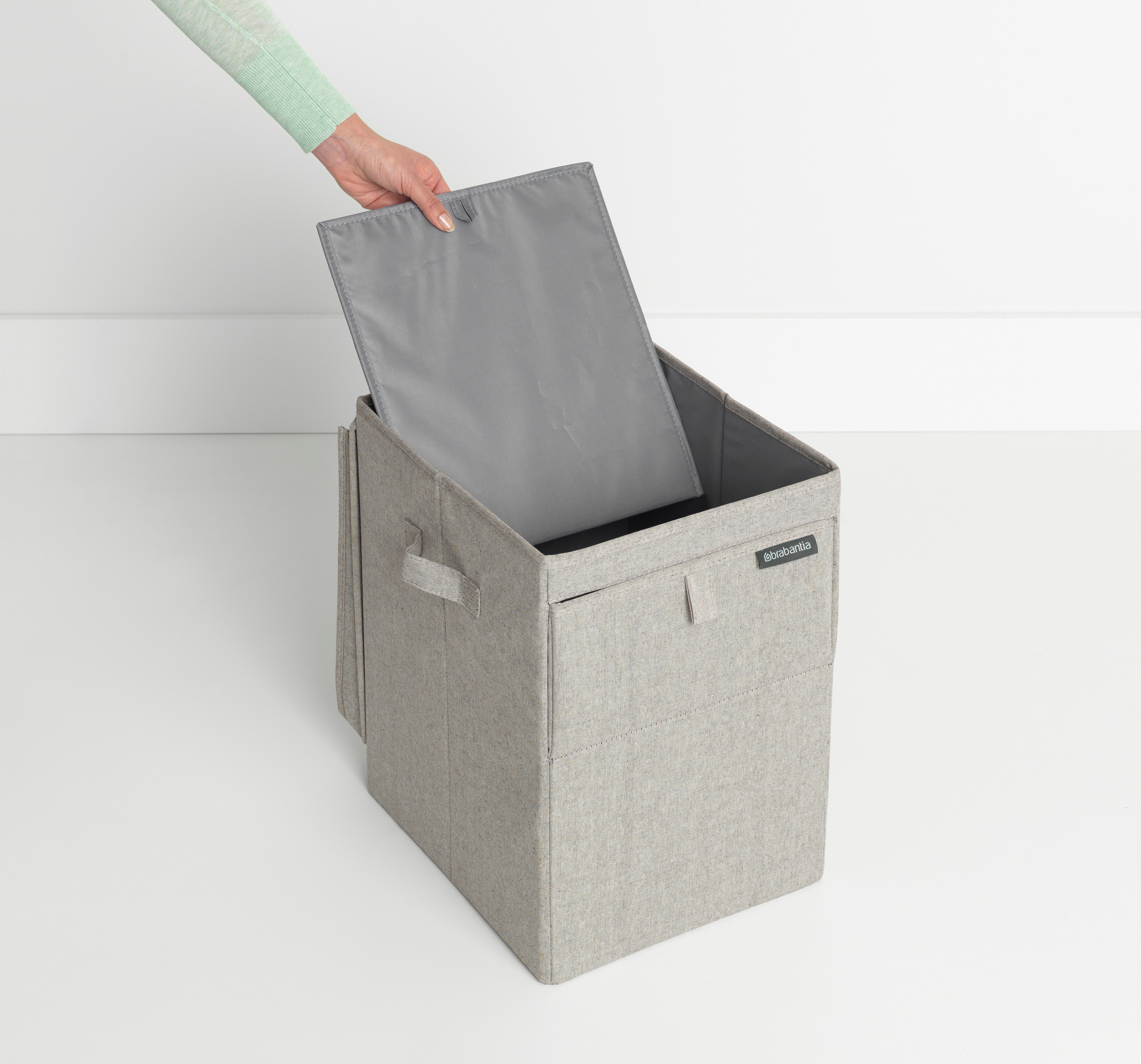 Panier à linge gris clair l.32 x H.44.5 x P.37 cm BRABANTIA - 4