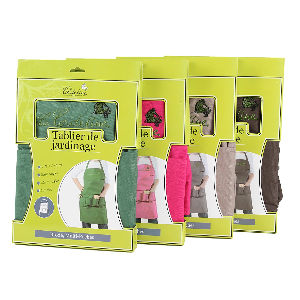 Tablier CORDELINE Tradex taupe, taille Unique - 4