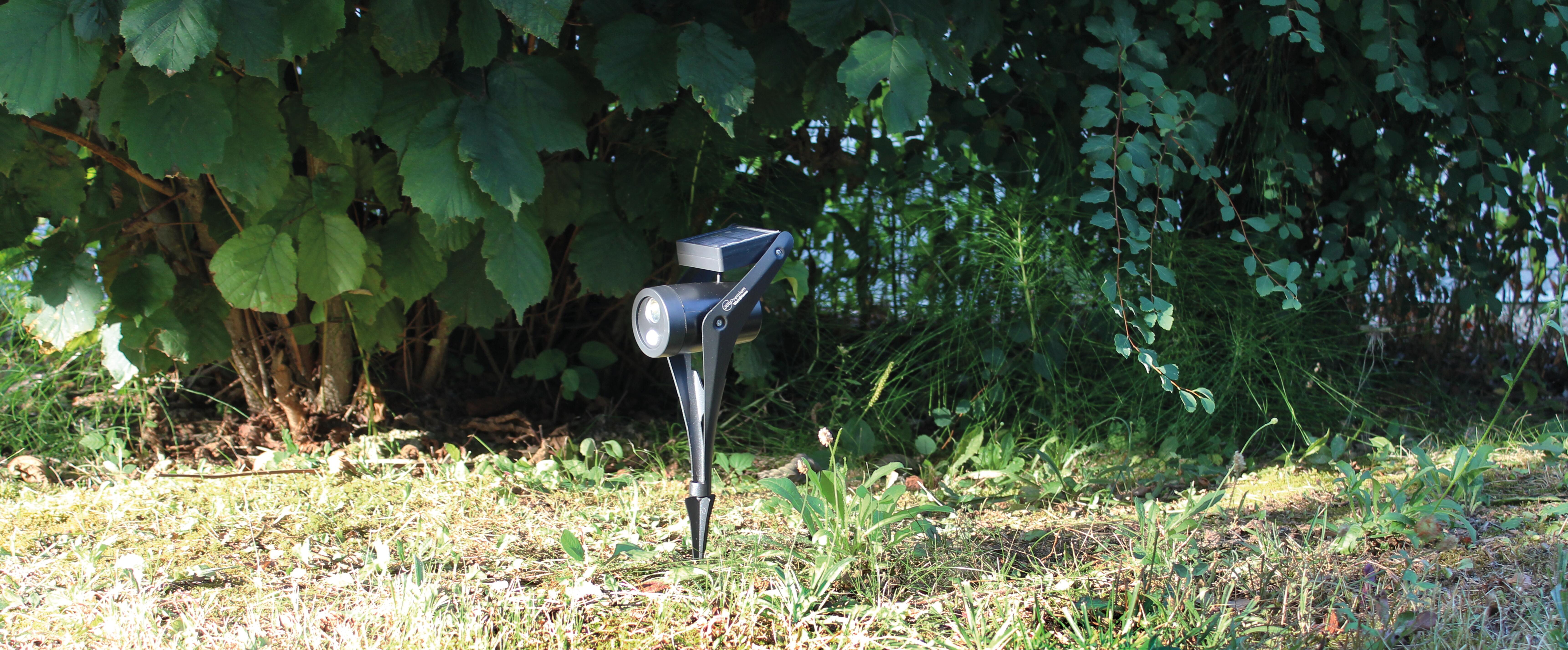 Spot à piquer solaire à détection 250 Lumen noir 365 Premium WATT & HOME - 3