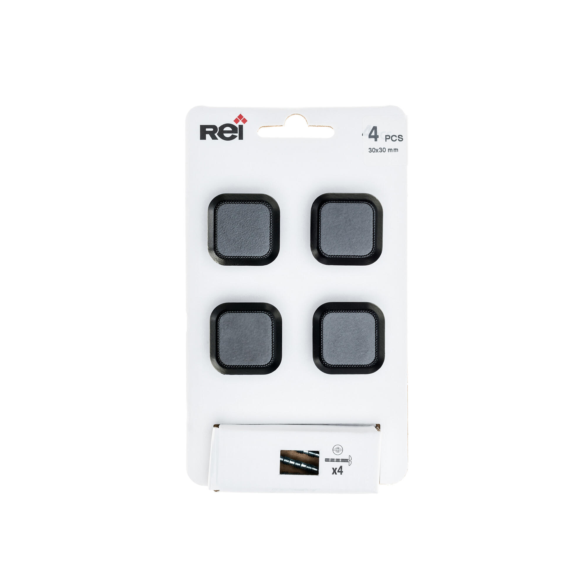 4 Puxadores Rei Zamak preto mate 30mm - 5