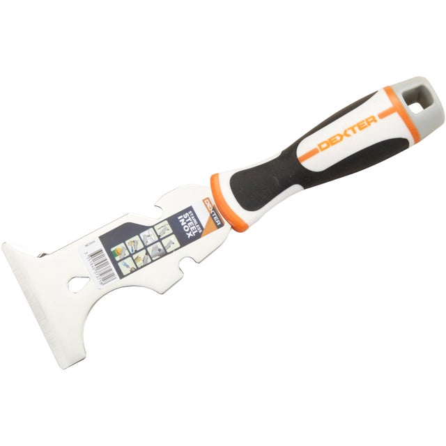 Couteau de plaquiste et embout vis 8 en 1 DEXTER, 76 mm