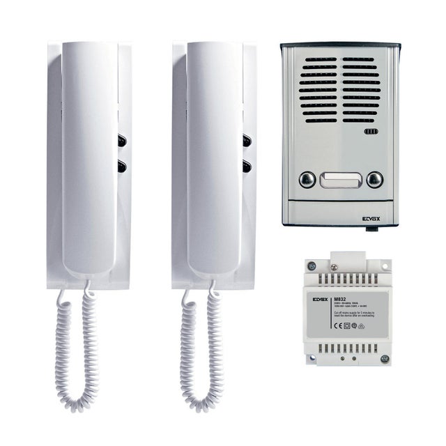 Citofono con filo ELVOX VIMAR M885E 4 fili 2 pulsanti bianco