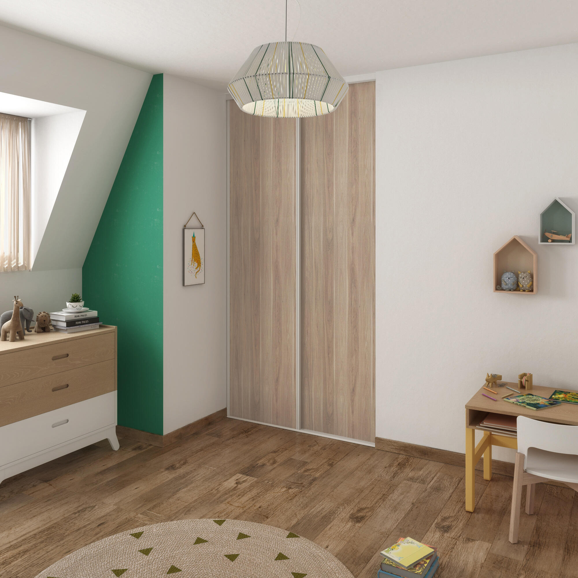 Lot de rails SPACEO blanc L.130 cm - 5