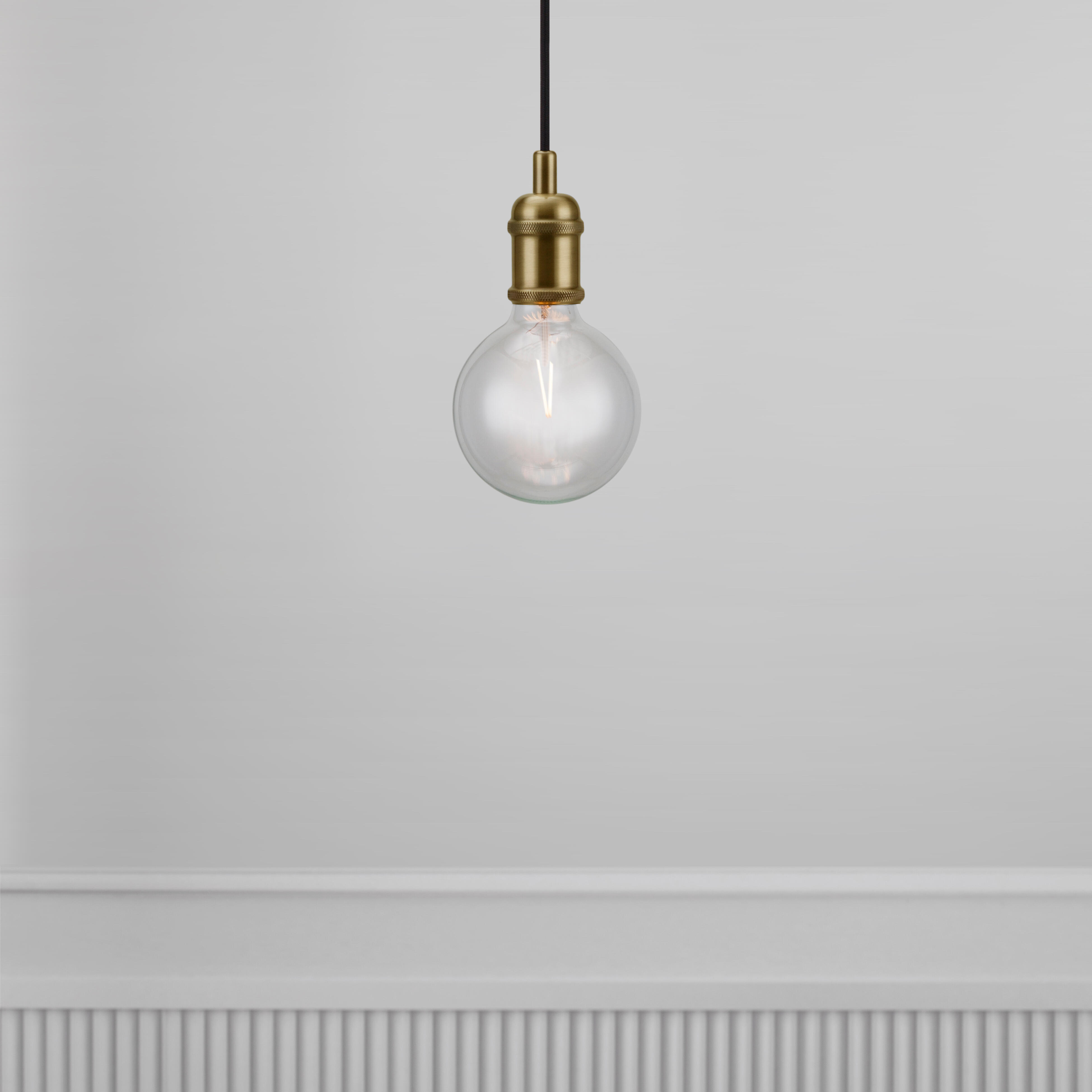 Suspension Avra, acier, laiton, E27 - 2