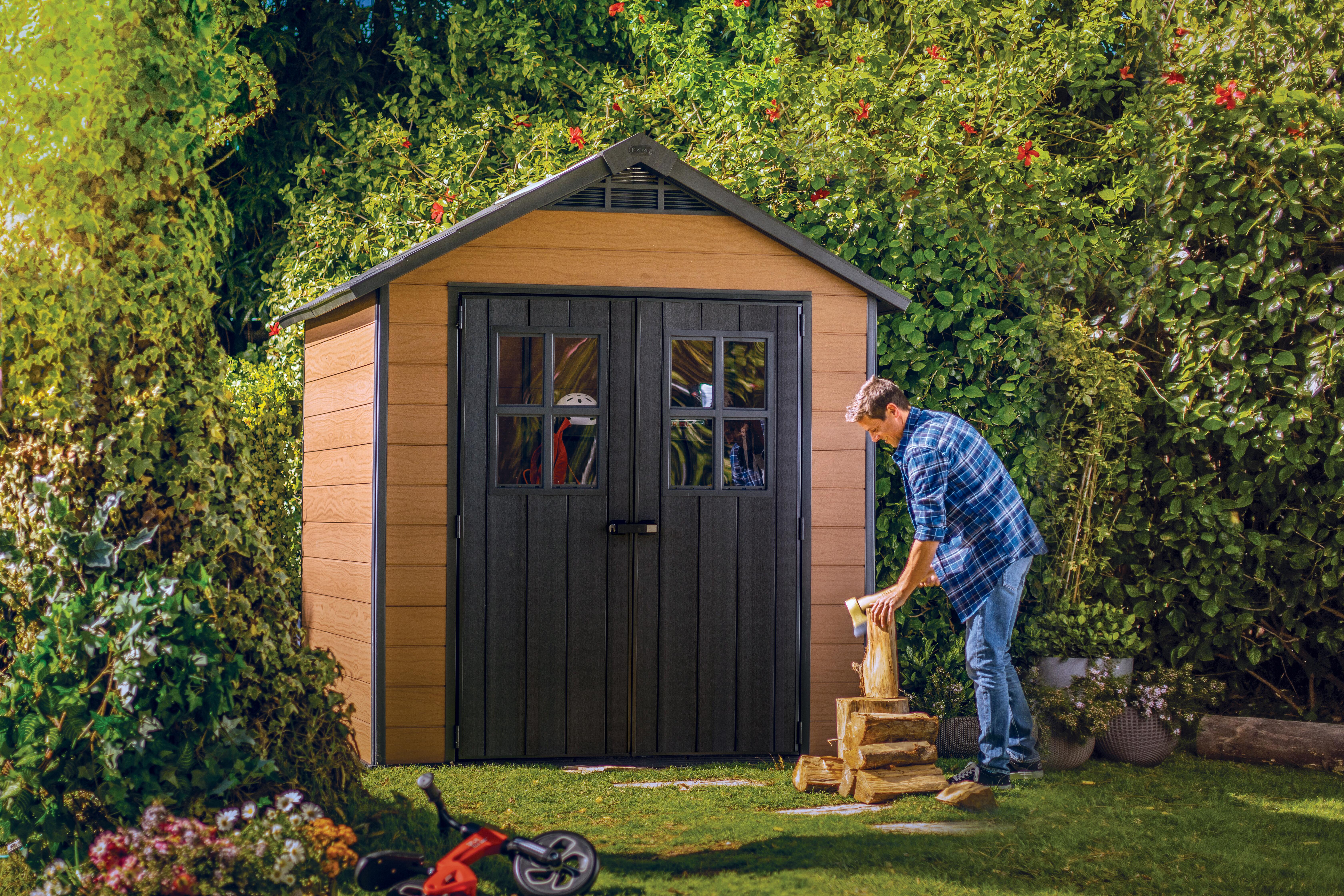 Cobertizo de madera Dan 7,7 m² - Cobertizo aperos jardín