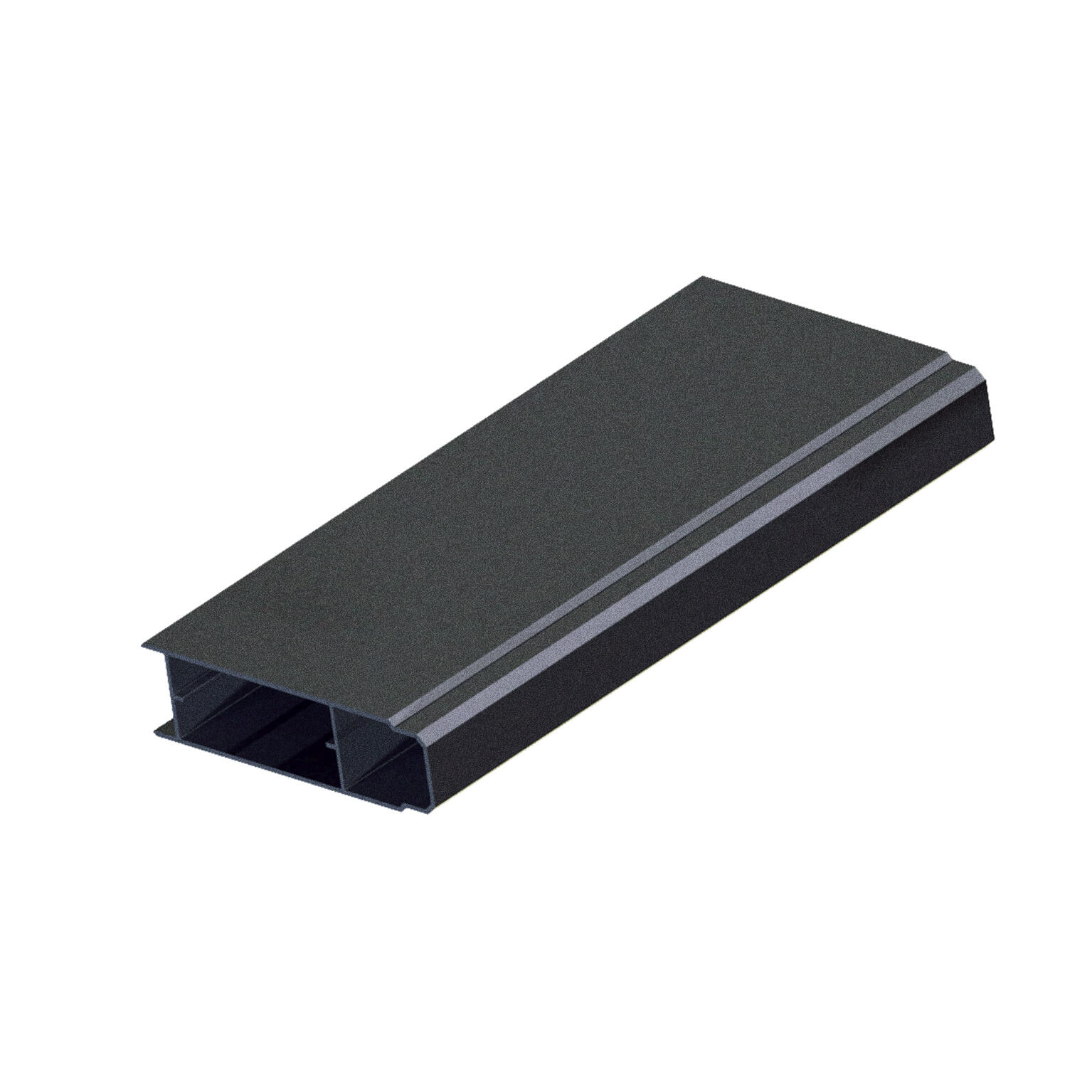 Listón de enclavamiento para valla o panel negro 9x145 cm