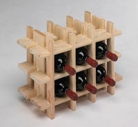 Astigarraga Kit Line Portabottiglie modulare Rioja per 9 bottiglie, legno massello di pino - 32,5 x 43 x 22 cm Astigarraga Kit Line Portabottiglie modulare Rioja per 9 bottiglie, legno massello di pino - 32,5 x 43 x 22 cm