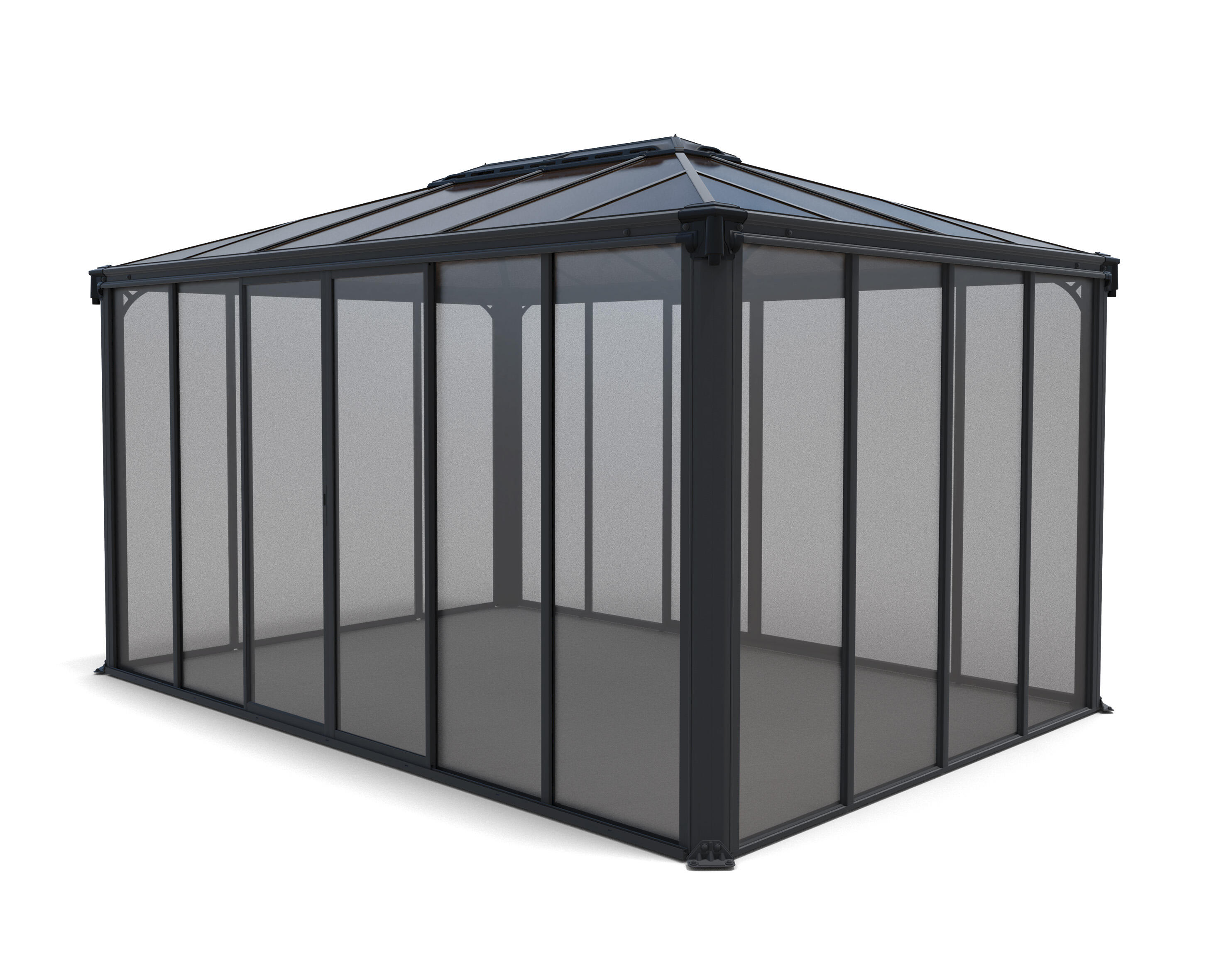 Pergola autoportante Ledro 4300 CANOPIA BY PALRAM alu gris anthracite, 11 m² - 2
