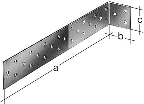 Equerre à béton acier galvanisé / galvanisé, 285x40x40 mm ALBERTS - 3