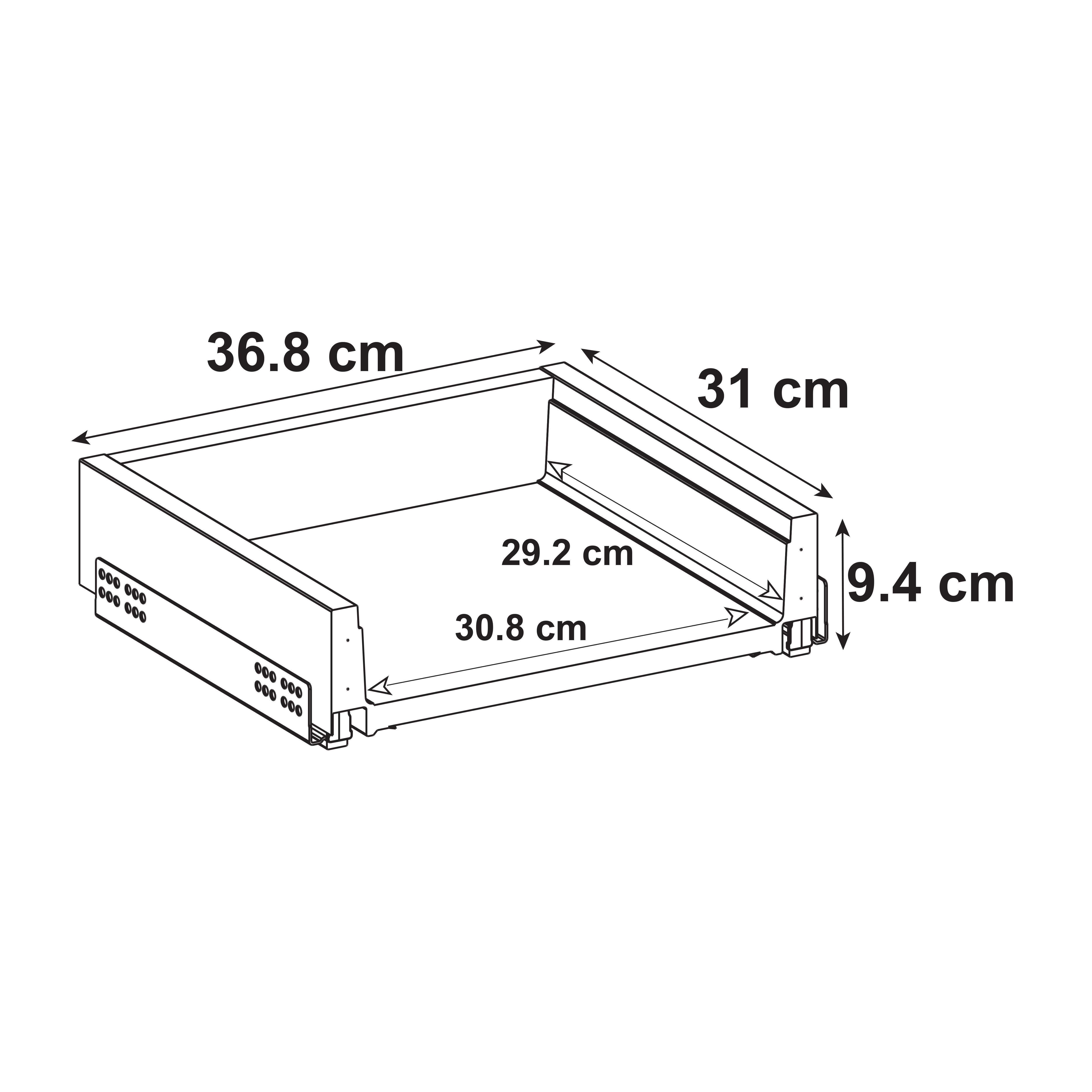 Kit de cajón para armario de cocina de 40 cm F35 cm - 2
