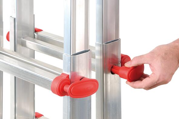 Echelle télescopique aluminium HAILO 16 marches - 7