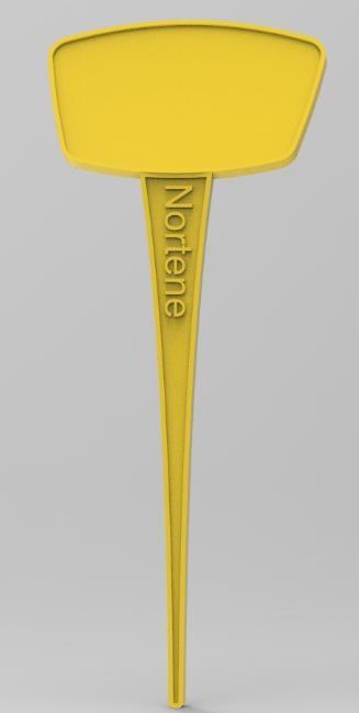 N/A étiquettes polypropylène jaune NORTENE