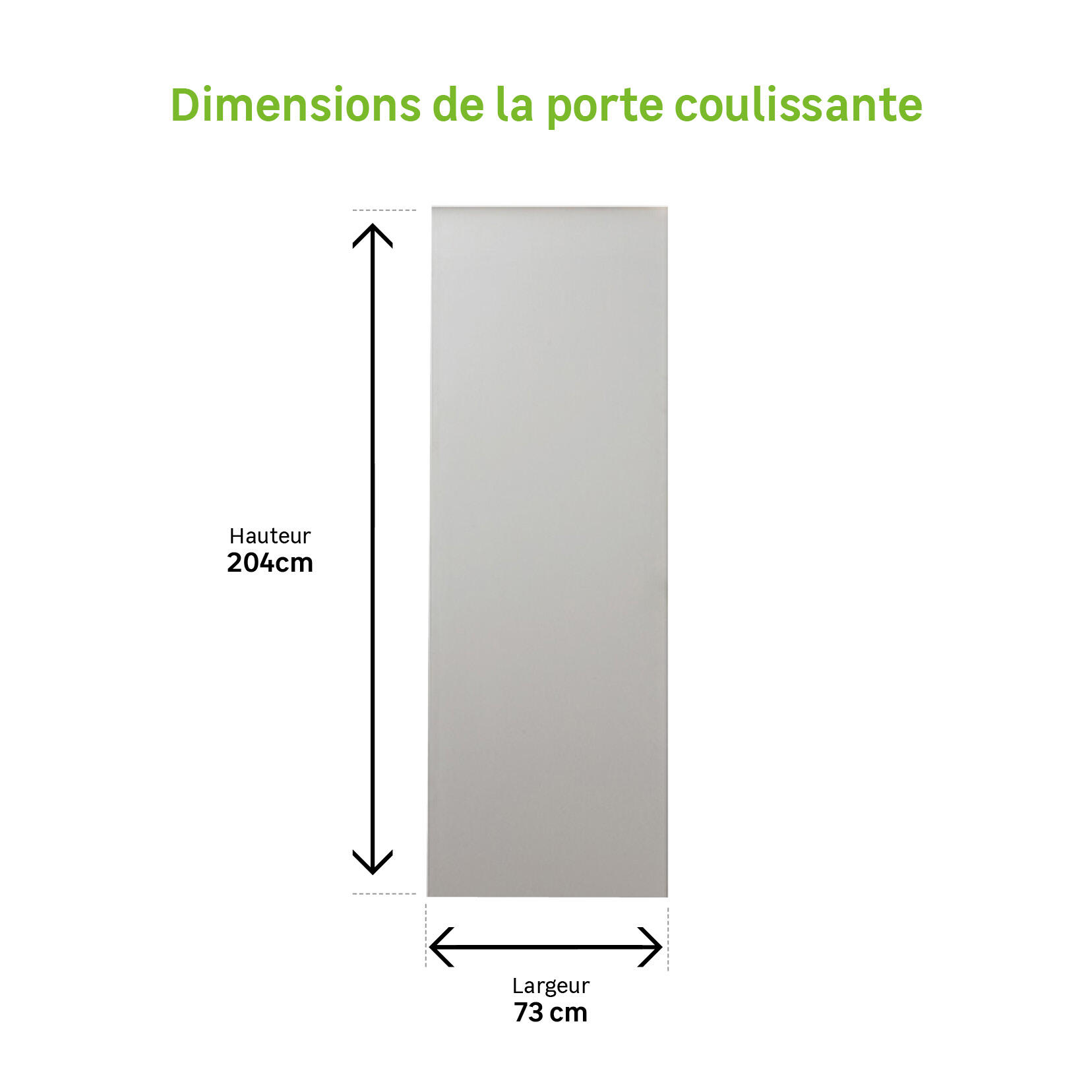 Porte coulissante bois Isoplane , H.204 x l.73 cm - 4