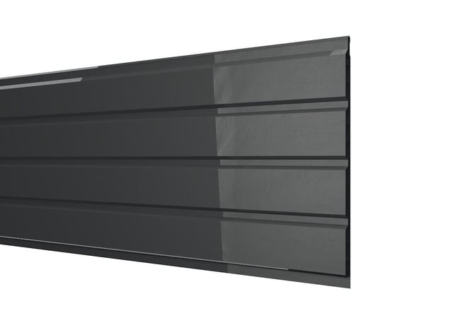 Sous face de toiture Sf2503n noir pvc L.3 m