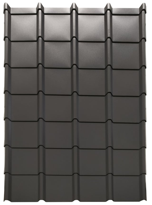Plaque de toiture Easy anthracite Linea l.0.83 x L.1.13m, IKO