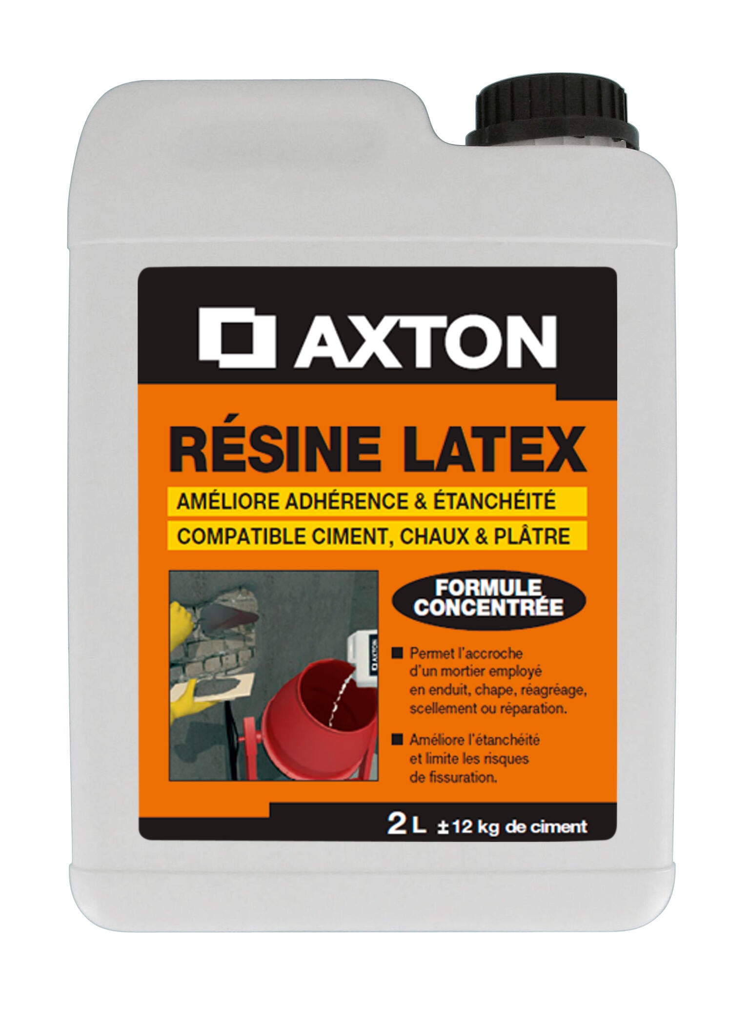 Résine d'adhérence concentrée pour mortier AXTON 2 l blanc | Leroy Merlin