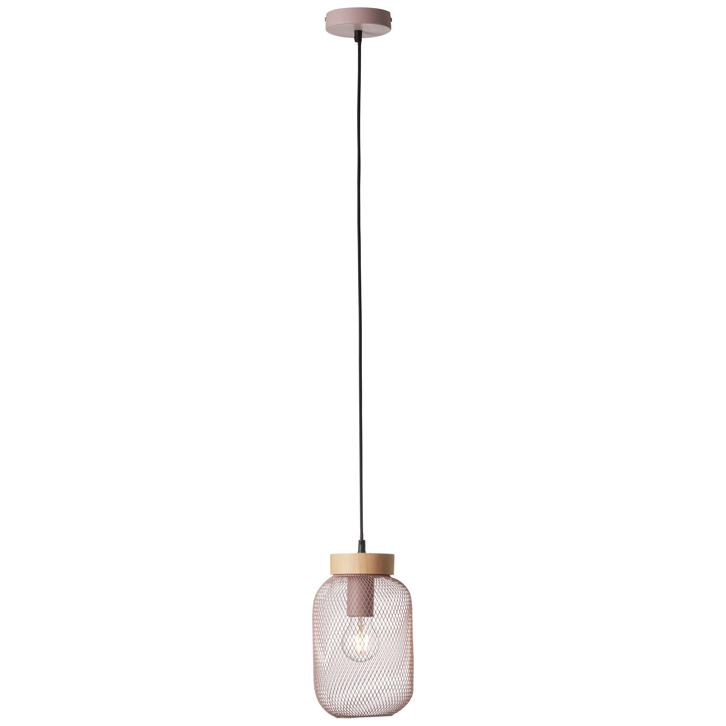 Suspension Giada fer, rose, Diam.16 cm, E27 - 4