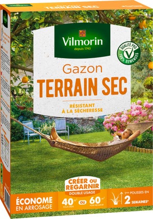 Gazon terrain sec VILMORIN  40 m²