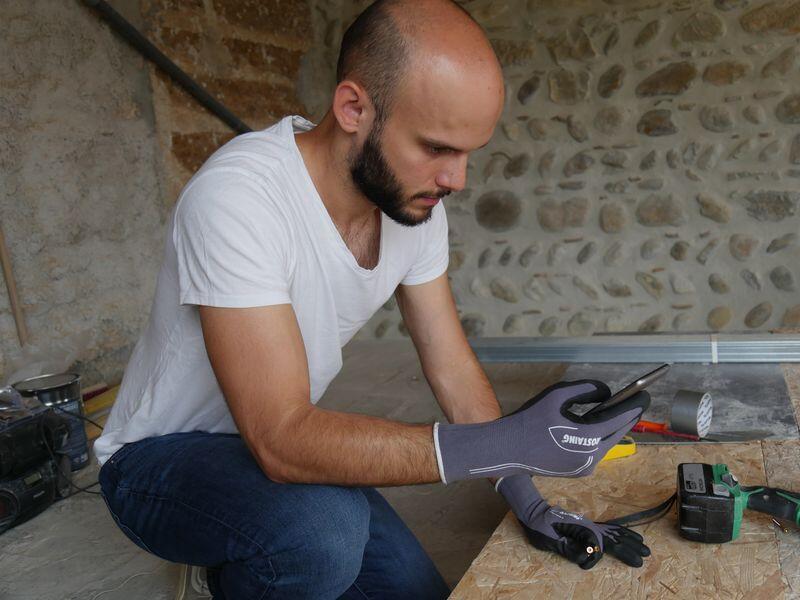 tactile pour outil de manutention nitrile, T 9 ROSTAING - 5