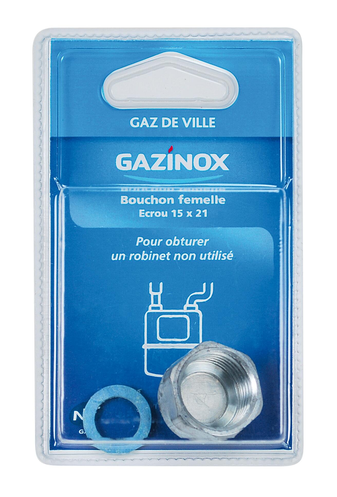 Bouchon gaz pour gaz naturel, Femelle, GAZINOX - 2