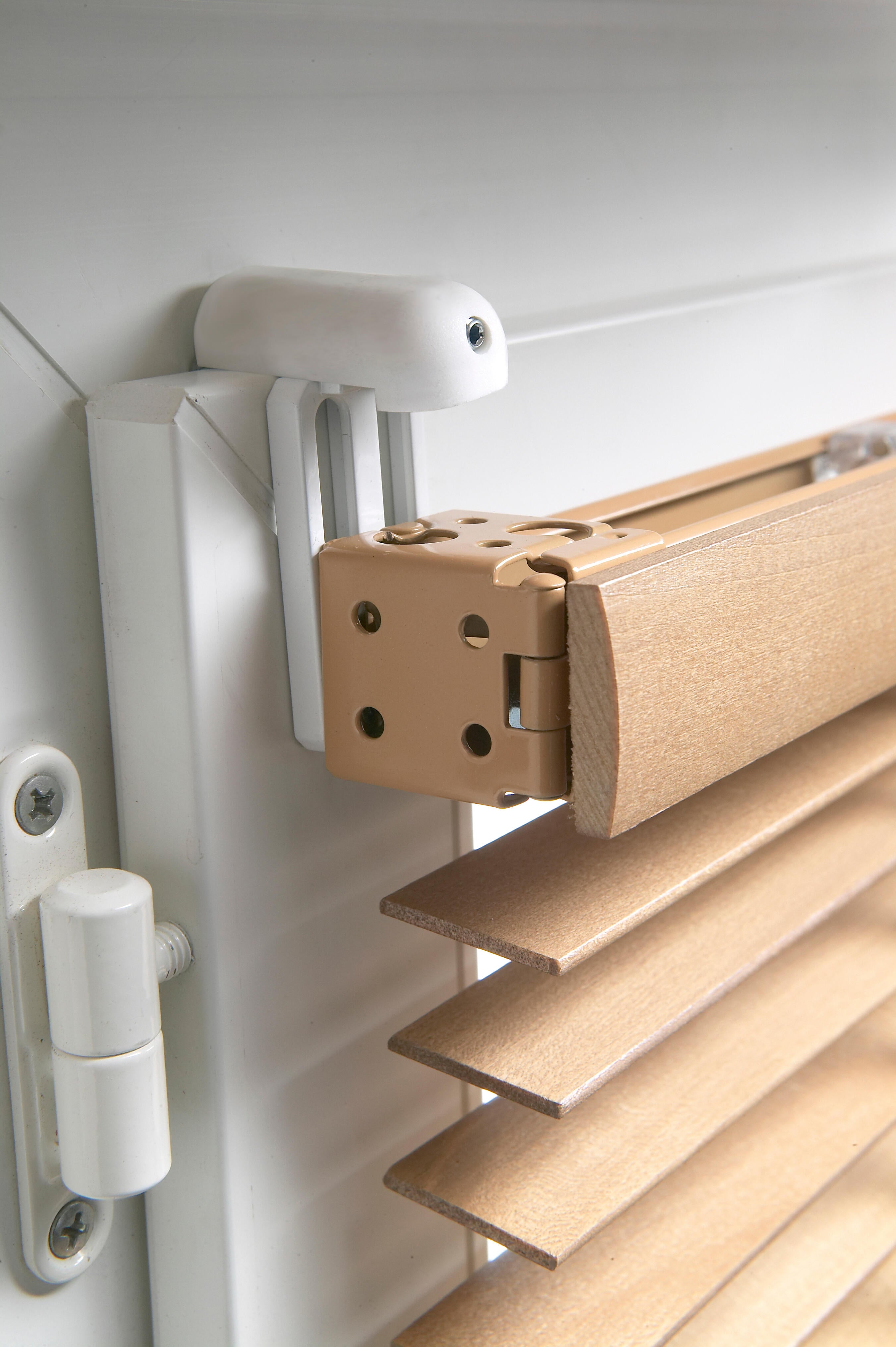 Supporto senza fori per tenda a pacchetto U5 in acciaio bianco, 2 pezzi - 3