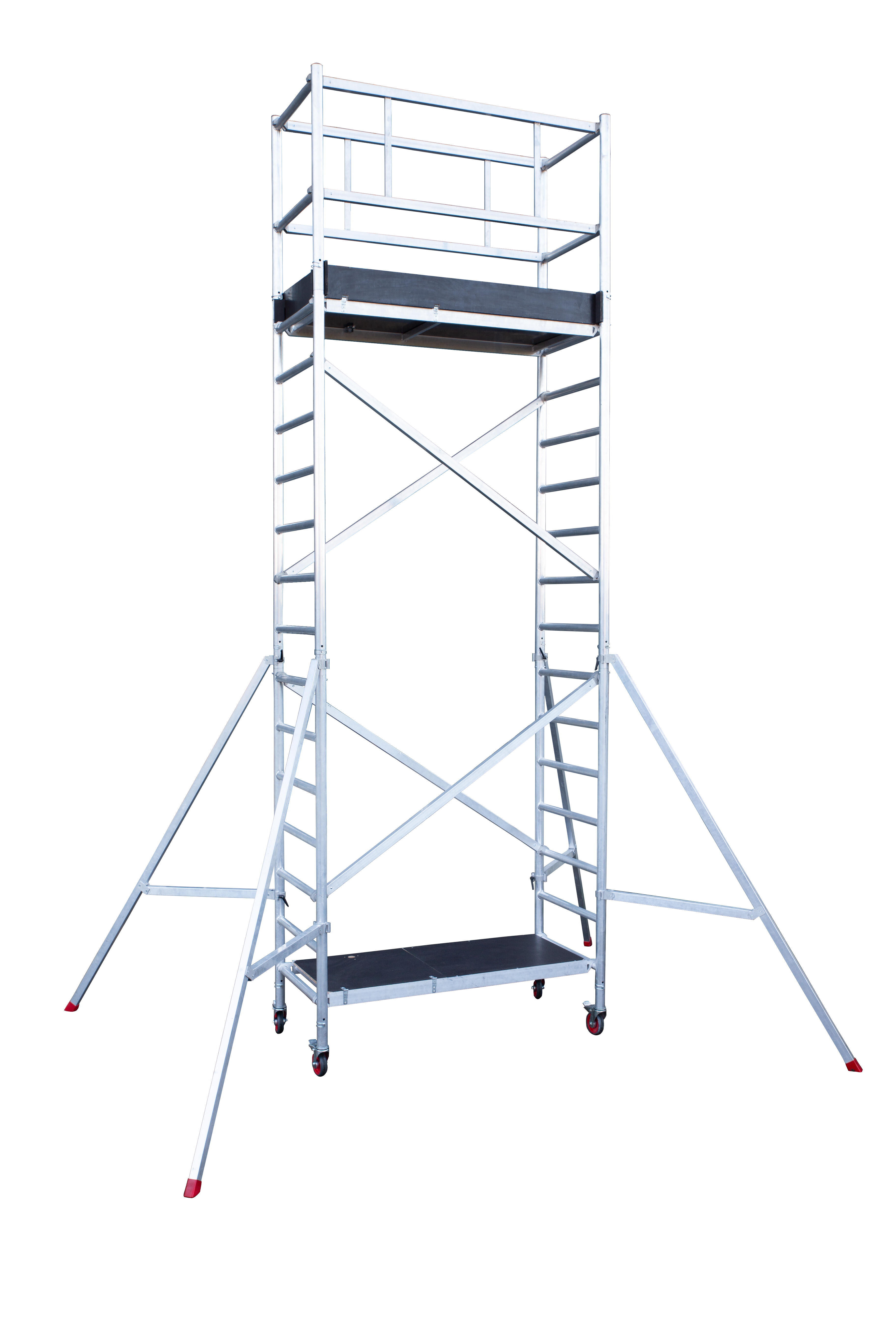 Echafaudage aluminium Expert professionnel HAILO hauteur de plateau 3.65 m - 2