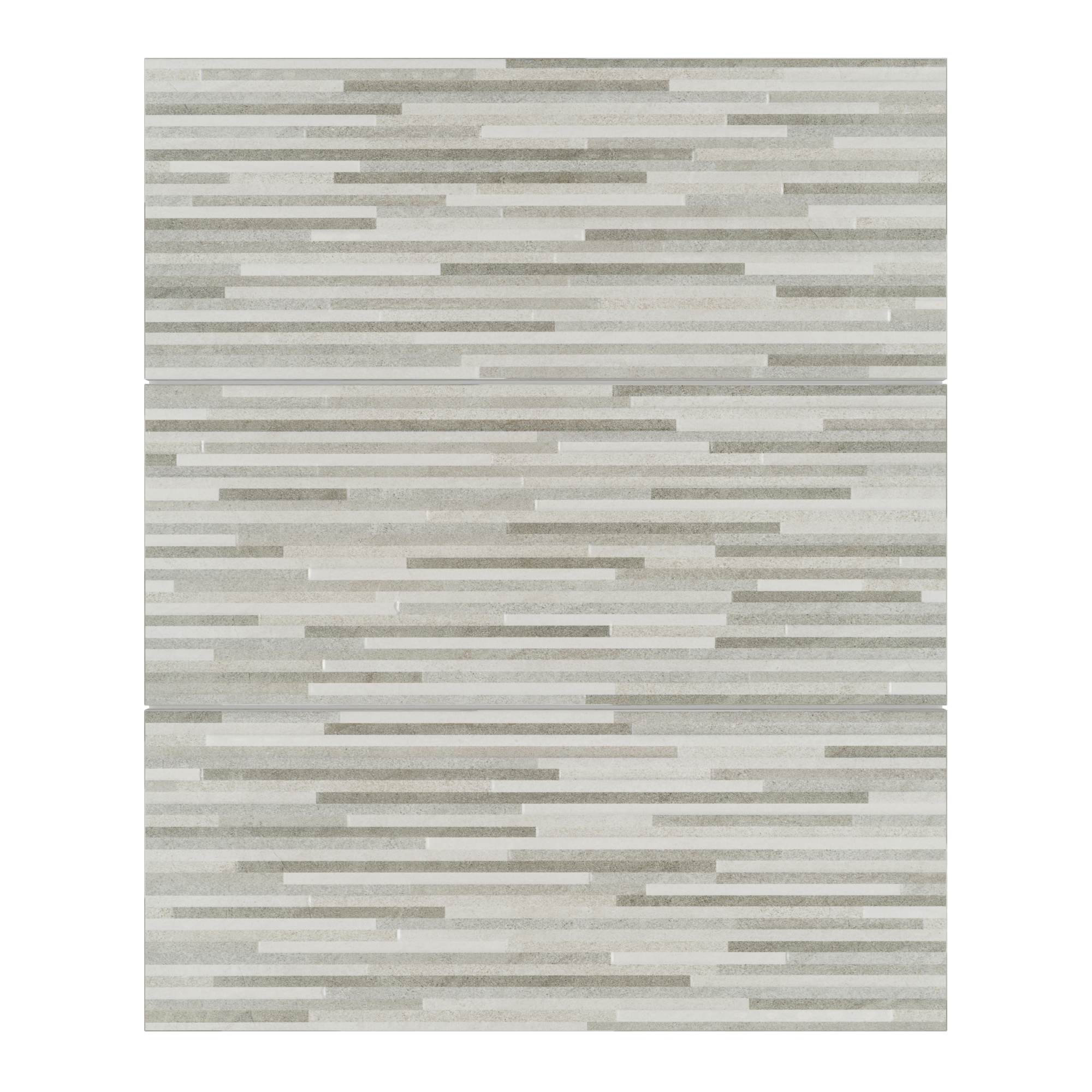 Carrelage mural décor effet béton gris satiné l.20 x L.50 cm Typo - 2