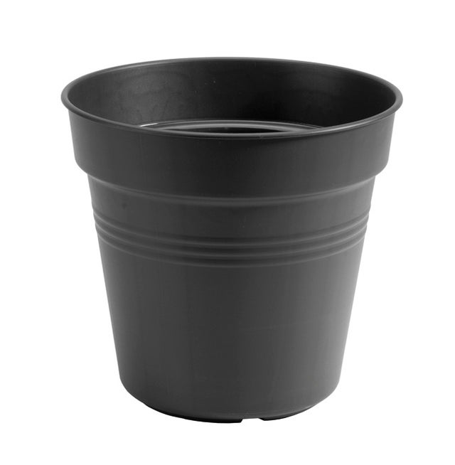 Pot plastique ELHO Diam.13 L.13 x l.13 x H.12 cm noir