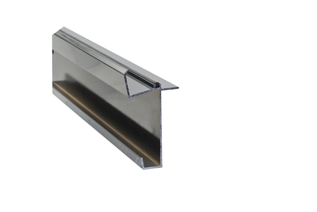 Kit profil mural inférieur gris ral 7016, L.4 m