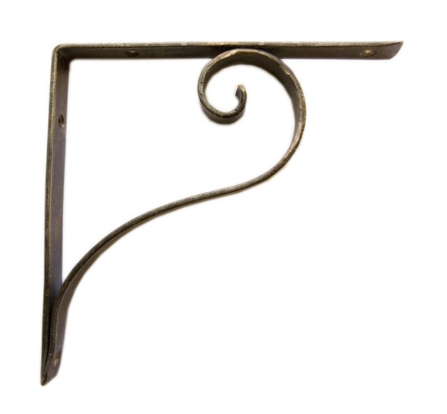 4 équerres Murales En Fer Forgé Blanc - 140 X 110 Mm - Supports D'étagère Robustes (jusqu'à 50 Kg), Pour Décoration Intérieure Ou Extérieure