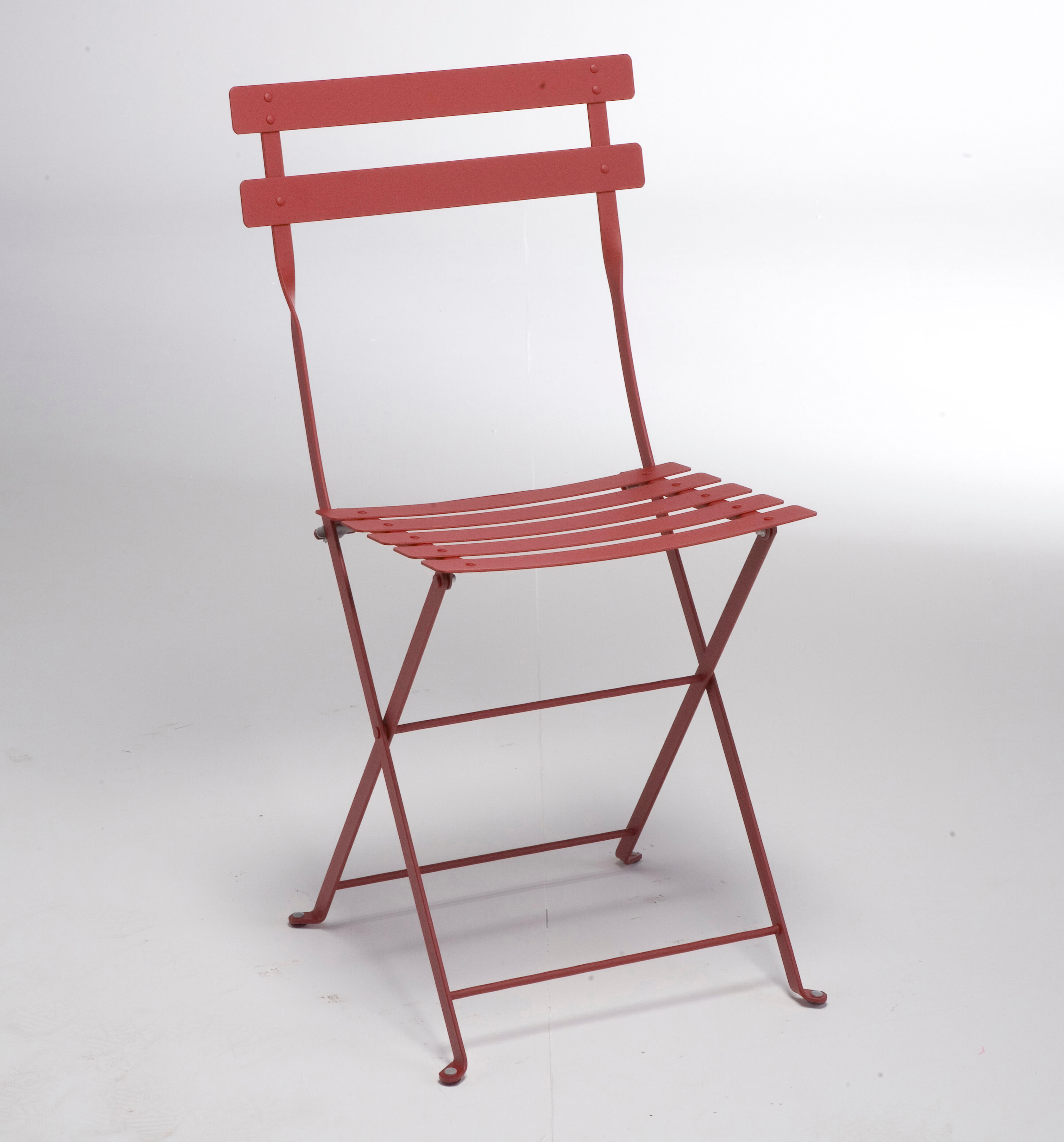 Chaise de jardin FERMOB Bistro en acier rouge - 8