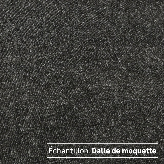 Echantillon dalle moquette bouclée uni anthracite Diva