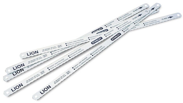 Lot de 5 lames pour scie à métaux coupe fine STANLEY 0-15-801