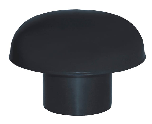 Chapeau de ventilation pvc gris ardoise FIRST PLAST, Diam.100 mm