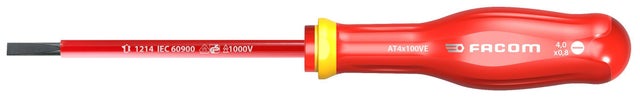 Tournevis électricien plat 4 FACOM