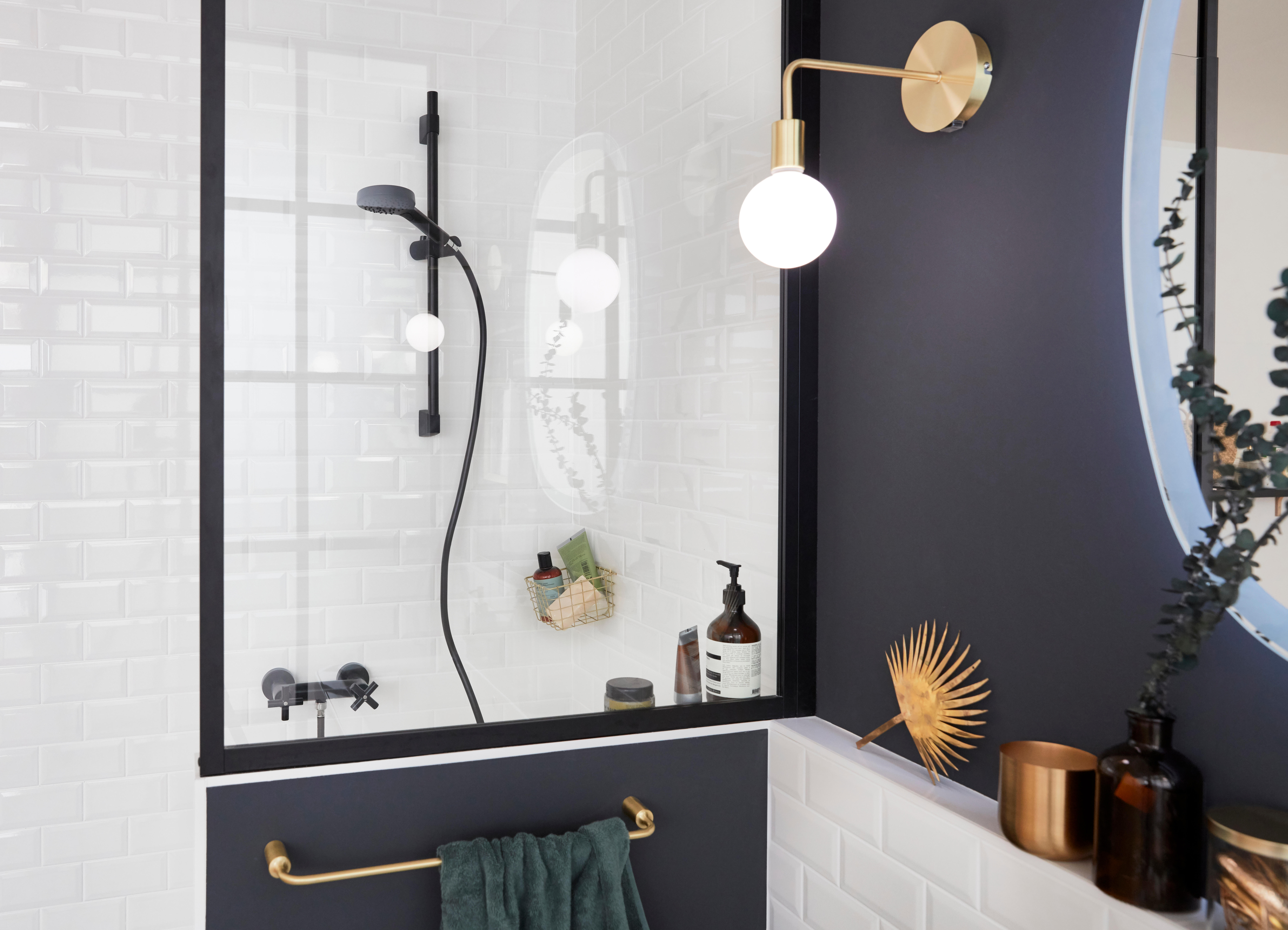 Pare-muret fixe transparent noir, H.110 x l.80 cm Unik - 9