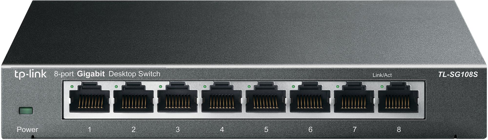 Switch de bureau 8 ports Gigabit - Boîtier métal TP-Link TL-SG108S - 3