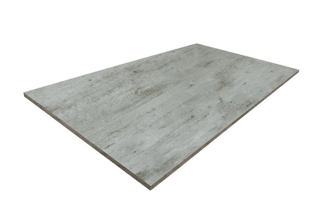 Plateau de table aggloméré gris / argent L.120 cm x l.80 cm x Ep.18 mm