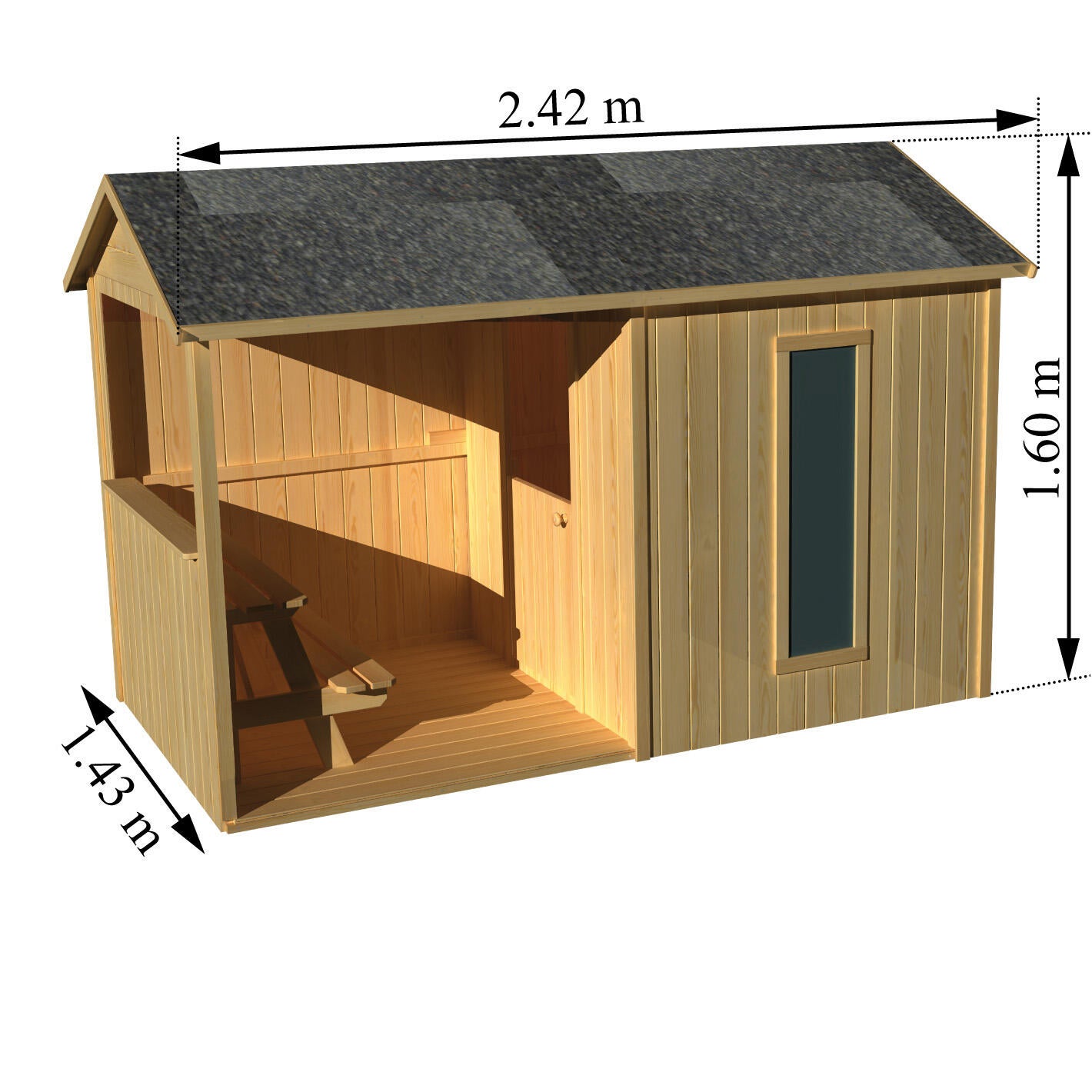 Maisonnette bois Cyrielle SOULET , 3.46 m² - 2