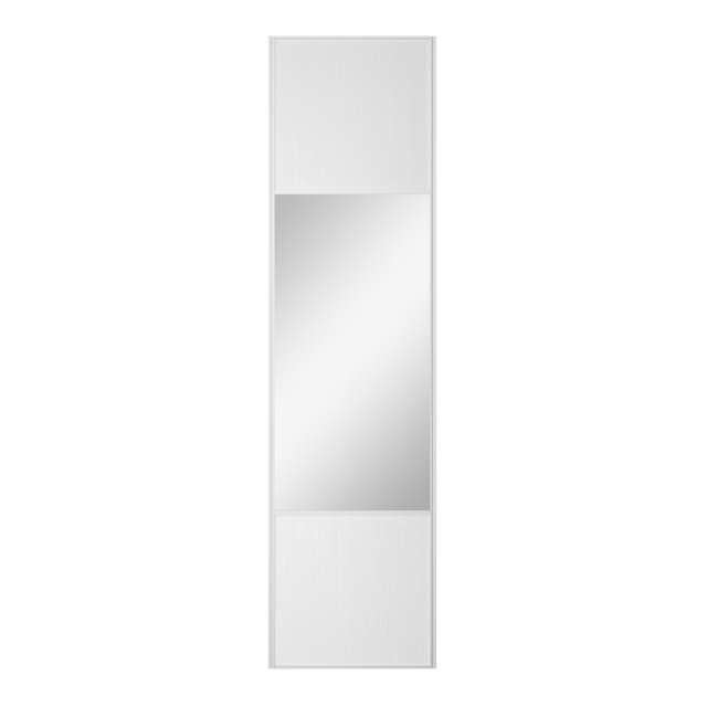 Porte de placard coulissante Snow miroir l.66.2xH.250cm