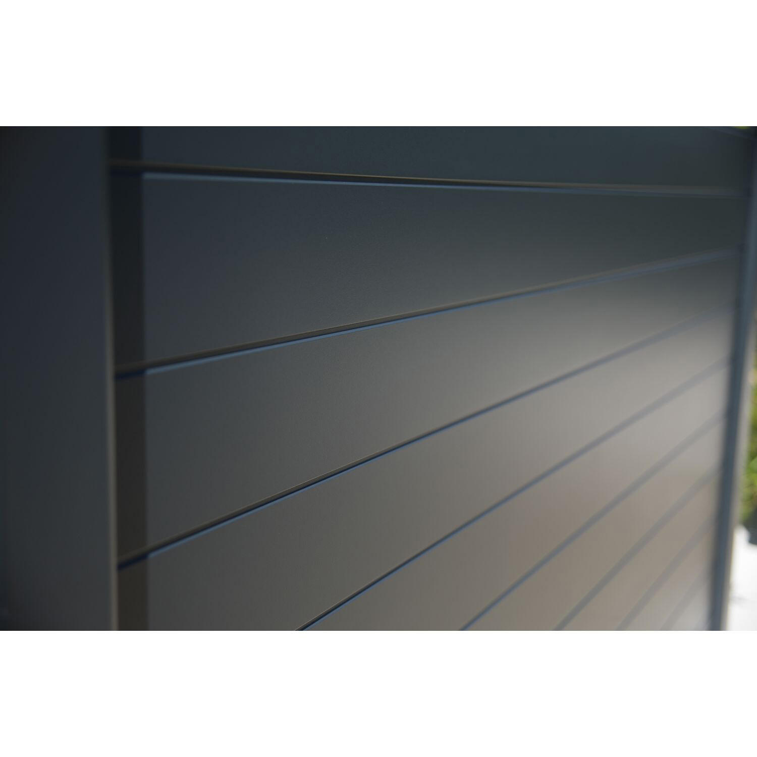 Lama para valla modulable de aluminio KLOS UP LAMA COMPACTA de 9 x 145 cm antracita - 9